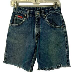 WRANGLER Boy's 5 Pocket Classic Cutoff Jean Shorts 955BBDR Size 14 Fringe